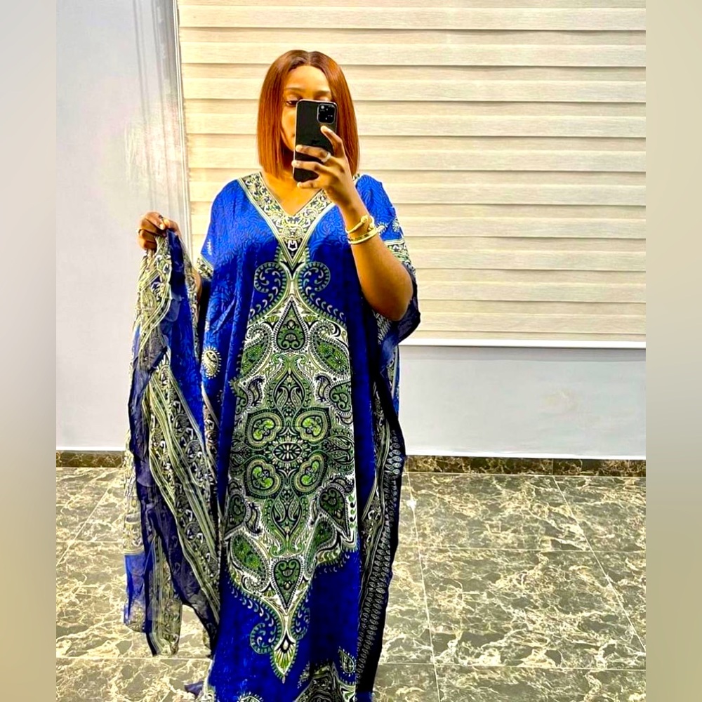 *SOLD OUT* African maxi dress WITHOUT head wrap. Summer LIGHT weight Maxi dress.